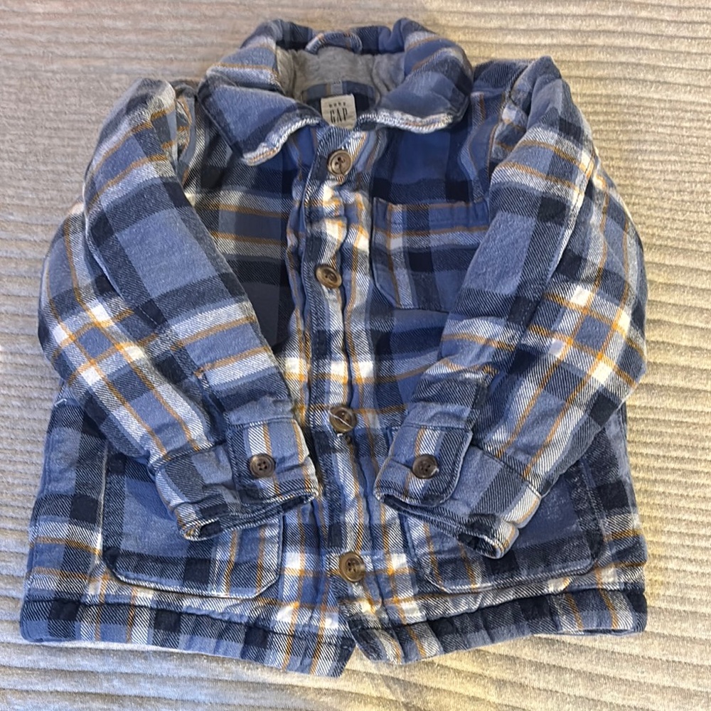 Blue Plaid Kids Jacket